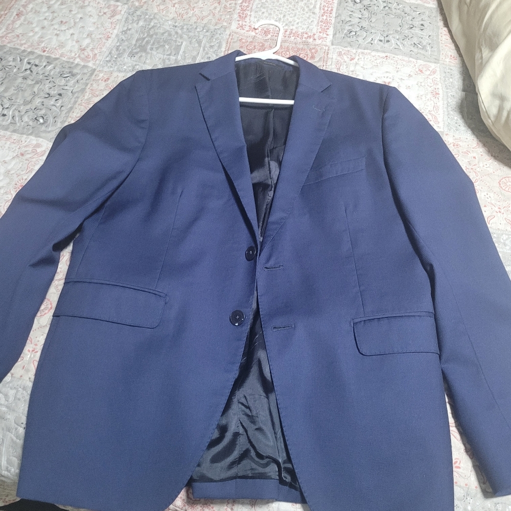 Massimo Dutti men suit blazer size 50 blue